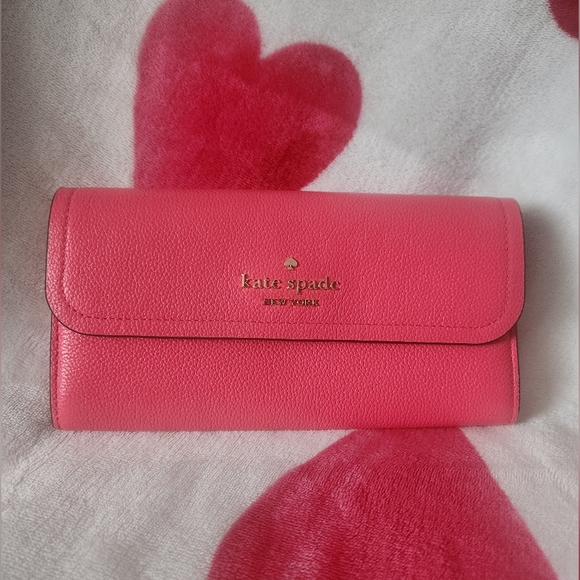 Kate Spade Envelop Wallet-Pink Peppe - Picture 1 of 11